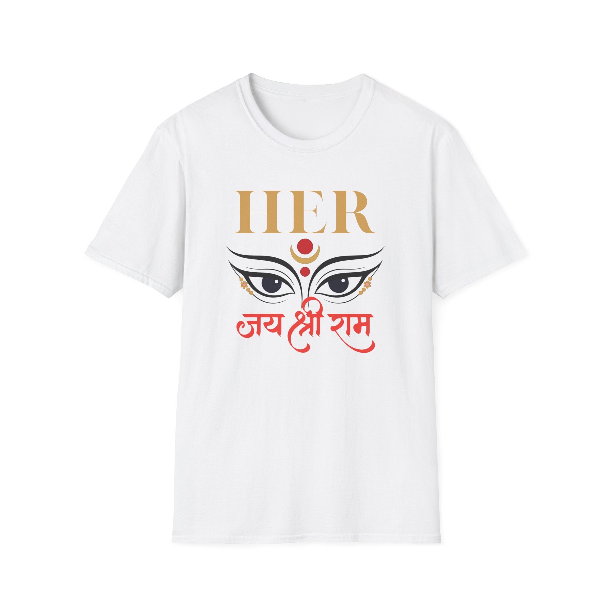 T-Shirt "Jai Shri Ram" Divine Eyes Graphic Tee — Spiritual Hindu Festival Shirt
