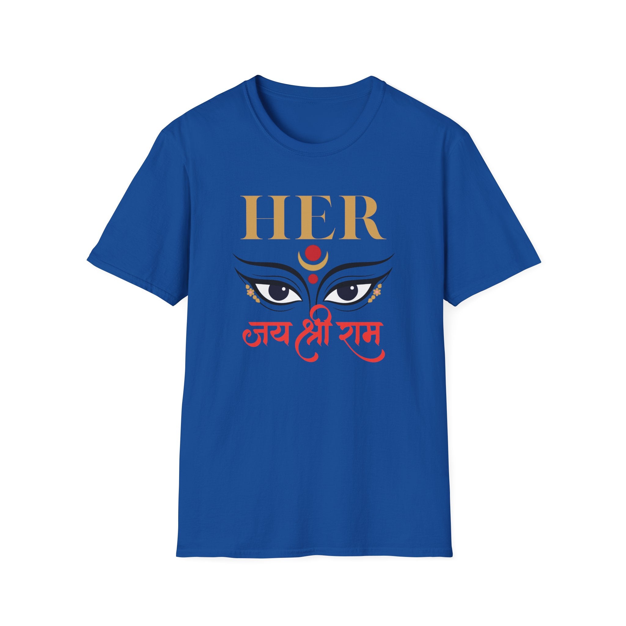 T-Shirt "Jai Shri Ram" Divine Eyes Graphic Tee — Spiritual Hindu Festival Shirt