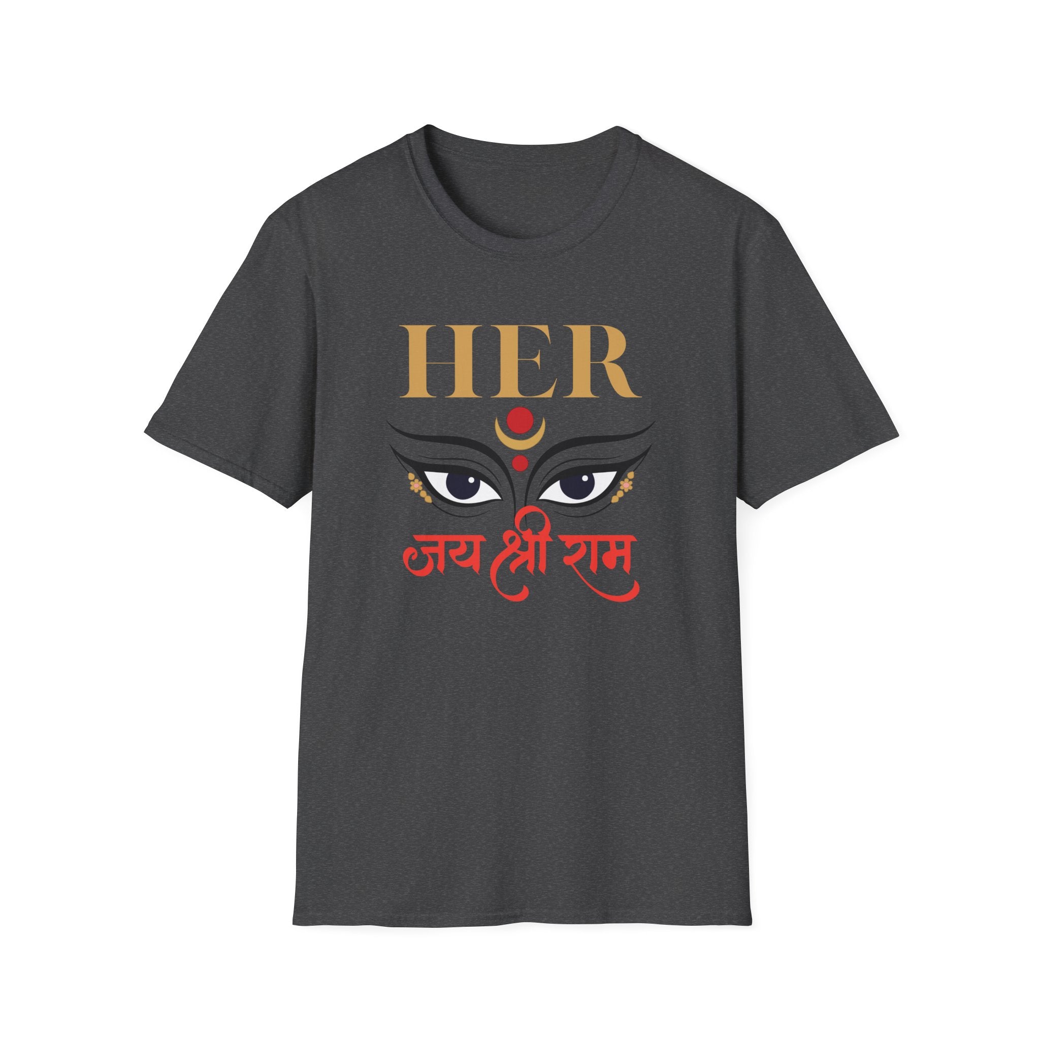 T-Shirt "Jai Shri Ram" Divine Eyes Graphic Tee — Spiritual Hindu Festival Shirt